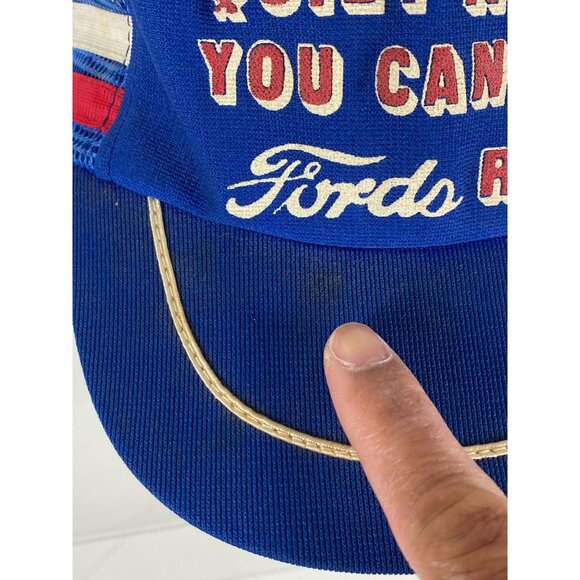 VTG "On A Quiet Night, You Can Hear Fords Rust" Trucker Mesh Snapback Cap F255 - Picture 6 of 7